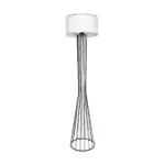GLOBOSTAR® NOVA 201-0036 Μοντέρνο Επιδαπέδιο Φωτιστικό με Ντουί 1 x E27 AC 220-240V IP20 - Μαύρο & Λευκό - Μ36 x Π36 x Υ148cm - Image 5