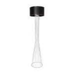 GLOBOSTAR® NOVA 201-0038 Μοντέρνο Επιδαπέδιο Φωτιστικό με Ντουί 1 x E27 AC 220-240V IP20 - Λευκό & Μαύρο - Μ36 x Π36 x Υ148cm - Image 5