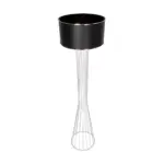 GLOBOSTAR® NOVA 201-0038 Μοντέρνο Επιδαπέδιο Φωτιστικό με Ντουί 1 x E27 AC 220-240V IP20 - Λευκό & Μαύρο - Μ36 x Π36 x Υ148cm - Image 6