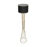 GLOBOSTAR® NOVA 201-0042 Μοντέρνο Επιδαπέδιο Φωτιστικό με Ντουί 1 x E27 AC 220-240V IP20 - Χρυσό & Μαύρο - Μ32 x Π32 x Υ152cm - Image 6
