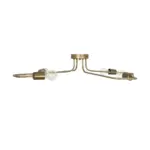 GLOBOSTAR® MOORNA 201-0065 Vintage Φωτιστικό Οροφής με Ντουί 4 x E27 AC 220-240V IP20 - Χρυσό - Μ97 x Π97 x Υ7cm - Image 4
