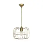 GLOBOSTAR® LUCANA 201-0074 Vintage Κρεμαστό Φωτιστικό Οροφής με Ντουί 1 x E27 AC 220-240V IP20 - Χρυσό - Μ29 x Π29 x Υ23cm - Image 4