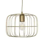 GLOBOSTAR® LUCANA 201-0074 Vintage Κρεμαστό Φωτιστικό Οροφής με Ντουί 1 x E27 AC 220-240V IP20 - Χρυσό - Μ29 x Π29 x Υ23cm - Image 5