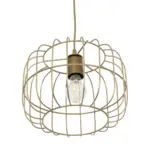 GLOBOSTAR® LUCANA 201-0074 Vintage Κρεμαστό Φωτιστικό Οροφής με Ντουί 1 x E27 AC 220-240V IP20 - Χρυσό - Μ29 x Π29 x Υ23cm - Image 6