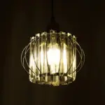 GLOBOSTAR® LUCERO 201-0078 Vintage Κρεμαστό Φωτιστικό Οροφής με Ντουί 1 x E27 AC 220-240V IP20 - Μαύρο & Διάφανο - Μ24 x Π24 x Υ24cm - Image 3
