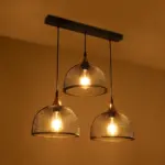 GLOBOSTAR® GLIND 201-0082 Vintage Κρεμαστό Φωτιστικό Οροφής με Ντουί 3 x E27 AC 220-240V IP20 - Μαύρο - Μ60 x Π25 x Υ50cm - Image 3