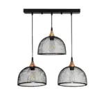 GLOBOSTAR® GLIND 201-0082 Vintage Κρεμαστό Φωτιστικό Οροφής με Ντουί 3 x E27 AC 220-240V IP20 - Μαύρο - Μ60 x Π25 x Υ50cm - Image 4