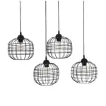 GLOBOSTAR® PULSAR 201-0103 Vintage Κρεμαστό Φωτιστικό Οροφής με Ντουί 4 x E27 AC 220-240V IP20 - Μαύρο - Μ80 x Π22 x Υ46cm - Image 6