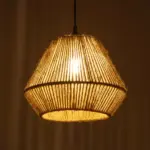 GLOBOSTAR® GLARO 201-0112 Vintage Κρεμαστό Φωτιστικό Οροφής με Ντουί 1 x E27 AC 220-240V IP20 - Μπεζ & Μαύρο - Μ32 x Π32 x Υ30cm - Image 3