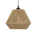 GLOBOSTAR® GLARO 201-0112 Vintage Κρεμαστό Φωτιστικό Οροφής με Ντουί 1 x E27 AC 220-240V IP20 - Μπεζ & Μαύρο - Μ32 x Π32 x Υ30cm - Image 5