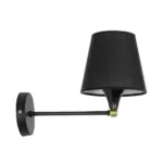 GLOBOSTAR® BLAKI 201-0115 Μοντέρνο Φωτιστικό Τοίχου - Απλίκα με Ντουί 1 x E27 AC 220-240V IP20 - Μαύρο - Μ40 x Π15 x Υ20cm - Image 4