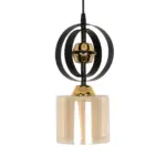 GLOBOSTAR® ZENIA 201-0134 Vintage Κρεμαστό Φωτιστικό Οροφής με Ντουί 1 x E27 AC 220-240V IP20 - Μαύρο - Μ16 x Π16 x Υ70cm - Image 4