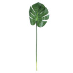 GloboStar® Artificial Garden MONSTERA LEAF 20222 - Τεχνητό Διακοσμητικό Φύλο Μονστέρας Π28 x Υ83cm - Image 2