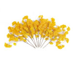 GloboStar® Artificial Garden GINKGO BRANCH 20229 10 x Τεχνητά Διακοσμητικά Κλαδία Γκίγκο Π50 x Υ65cm - Image 2