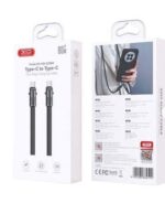 XO NB-Q288B Καλώδιο Κράμα Ψευδαργύρου Type-c σε Type-c 60W - Image 2