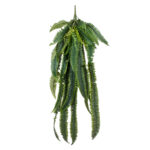 GloboStar® Artificial Garden FERN HANGING BRANCH 20247 Τεχνητό Διακοσμητικό Κρεμαστό Φυτό Φτέρη Υ120cm - Image 2