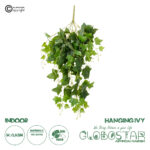 GloboStar® Artificial Garden IVY HANGING BRANCH 20253 Τεχνητό Διακοσμητικό Κρεμαστό Φυτό Κισσός Υ130cm