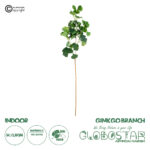 GloboStar® Artificial Garden GINKGO BRANCH 20259 Τεχνητό Διακοσμητικό Κλαδί Γκίγκο Π22 x Υ80cm