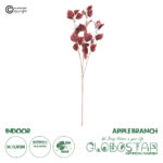 GloboStar® Artificial Garden APPLE BRANCH 20262 Τεχνητό Διακοσμητικό Κλαδί Μηλιάς Π25 x Υ80cm