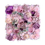 GloboStar® Artificial Garden AMBROSIA 20265 Τεχνητό Διακοσμητικό Πάνελ Λουλουδιών - Κάθετος Κήπος σύνθεση Αμβροσία Μ50 x Π50 x Υ9cm - Image 2