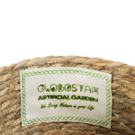 GloboStar® Artificial Garden PAROS 20275 Διακοσμητικό Πλεκτό Καλάθι - Κασπώ Γλάστρα - Flower Pot Μπεζ Φ19cm x Υ15cm - Image 6