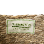 GloboStar® Artificial Garden PAROS 20277 Διακοσμητικό Πλεκτό Καλάθι - Κασπώ Γλάστρα - Flower Pot Μπεζ Φ29cm x Υ25cm - Image 6