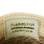 GloboStar® Artificial Garden MYKONOS 20278 Διακοσμητικό Πλεκτό Καλάθι - Κασπώ Γλάστρα - Flower Pot Μπεζ με Μακραμέ Φ18cm x Υ15cm - Image 6