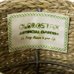 GloboStar® Artificial Garden THASSOS 20293 Διακοσμητικό Πλεκτό Καλάθι - Κασπώ Γλάστρα - Flower Pot Μπεζ με Καφέ Φ20cm x Υ22cm - Image 6