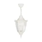 GLOBOSTAR® ENGLAND 202-0014 Vintage Κρεμαστό Φωτιστικό Οροφής με Ντουί 1 x E27 AC 220-240V IP44 - Λευκό - Μ20 x Π20 x Υ35cm - Image 4