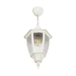 GLOBOSTAR® ENGLAND 202-0014 Vintage Κρεμαστό Φωτιστικό Οροφής με Ντουί 1 x E27 AC 220-240V IP44 - Λευκό - Μ20 x Π20 x Υ35cm - Image 5