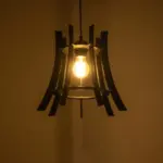 GLOBOSTAR® VIVIDUS 202-0029 Μοντέρνο Κρεμαστό Φωτιστικό Οροφής με Ντουί 1 x E27 AC 220-240V IP20 - Μαύρο - Μ30 x Π30 x Υ29cm - Image 3