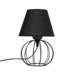 GLOBOSTAR® SHAPE 202-0057 Μοντέρνο Επιτραπέζιο Φωτιστικό Πορτατίφ με Ντουί 1 x E27 AC 220-240V IP20 - Μαύρο - Μ19 x Π19 x Υ28cm - Image 4