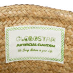 GloboStar® Artificial Garden CECILIA 20343 Διακοσμητικό Ψάθινο Καλάθι - Κασπώ Γλάστρα - Flower Pot Μπεζ Φ26cm x Υ26cm - Image 6