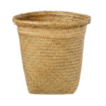 GloboStar® Artificial Garden CECILIA 20344 Διακοσμητικό Ψάθινο Καλάθι - Κασπώ Γλάστρα - Flower Pot Μπεζ Φ30cm x Υ30cm - Image 2