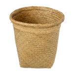 GloboStar® Artificial Garden CECILIA 20344 Διακοσμητικό Ψάθινο Καλάθι - Κασπώ Γλάστρα - Flower Pot Μπεζ Φ30cm x Υ30cm - Image 3