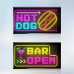 GLOBOSTAR® MATRIX GLB-106-0007 Κυλιόμενη Ψηφιακή Επιγραφή / Κορνίζα 33x20cm P4.5 64x32 Pixel LED 10W AC 220-240V Αδιάβροχο IP65 Πολύχρωμο RGB - Bluetooth Control μέσω iPIXEL APP - Μ34.5 x Π0.4 x Υ20cm - 2 Χρόνια Εγγύηση