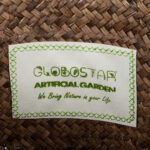 GloboStar® Artificial Garden SKIATHOS 20346 Διακοσμητικό Ψάθινο Καλάθι - Κασπώ Γλάστρα - Flower Pot Καφέ Φ26cm x Υ26cm - Image 6