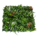 GloboStar® Artificial Garden JUNGLE FERN 20351 Τεχνητό Διακοσμητικό Πάνελ Φυλλωσιάς - Κάθετος Κήπος σύνθεση Ζούγκλα Φτέρης Μ100 x Π100 x Υ20cm - Image 4