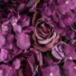 GloboStar® Artificial Garden ROSES STORY 20356 Τεχνητό Διακοσμητικό Πάνελ Λουλουδιών - Κάθετος Κήπος σύνθεση Φουξ & Βυσσινί Τριαντάφυλλα Μ40 x Π60 x Υ10cm - Image 6