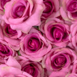 GloboStar® Artificial Garden ROSES STORY 20357 Τεχνητό Διακοσμητικό Πάνελ Λουλουδιών - Κάθετος Κήπος σύνθεση Βυσσινί Τριαντάφυλλα Μ40 x Π60 x Υ15cm - Image 6