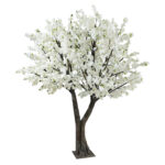 GloboStar® Artificial Garden BIANCA CHERRY BLOSSOM TREE 20362 Τεχνητό Διακοσμητικό Δέντρο Λευκό Άνθος Κερασιάς Υ350cm - Image 2