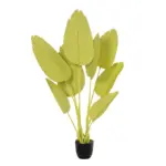 GloboStar® Artificial Garden YELLOW STRELITZIA 20367 Τεχνητό Διακοσμητικό Φυτό Κίτρινη Στερλίτσια Υ120cm - Image 2