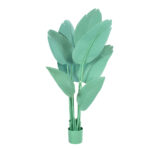 GloboStar® Artificial Garden TURQUOISE STRELITZIA 20368 Τεχνητό Διακοσμητικό Φυτό Τιρκουάζ Στερλίτσια Υ120cm - Image 2