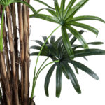 GloboStar® Artificial Garden BROADLEAF LADY PALM TREE 20384 Τεχνητό Διακοσμητικό Φυτό Πλατύφυλλος Φοίνικας Μπαμπού Υ300cm - Image 3