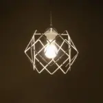 GLOBOSTAR® VORTEX 203-0001 Μοντέρνο Κρεμαστό Φωτιστικό Οροφής με Ντουί 1 x E27 AC 220-240V IP20 - Λευκό - Μ23.5 x Π23.5 x Υ20cm - Image 3