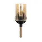 GLOBOSTAR® RIFT 203-0002 Vintage Φωτιστικό Τοίχου - Απλίκα με Ντουί 1 x E27 AC 220-240V IP20 - Μαύρο & Μπεζ - Μ12 x Π24 x Υ31cm - Image 4