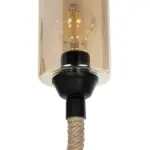 GLOBOSTAR® RIFT 203-0002 Vintage Φωτιστικό Τοίχου - Απλίκα με Ντουί 1 x E27 AC 220-240V IP20 - Μαύρο & Μπεζ - Μ12 x Π24 x Υ31cm - Image 6