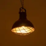 GLOBOSTAR® SIERRA 203-0011 Vintage Κρεμαστό Φωτιστικό Οροφής με Ντουί 1 x E27 AC 220-240V IP20 - Μαύρο & Χρυσό - Μ30 x Π30 x Υ40cm - Image 3