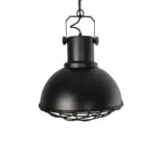 GLOBOSTAR® SIERRA 203-0011 Vintage Κρεμαστό Φωτιστικό Οροφής με Ντουί 1 x E27 AC 220-240V IP20 - Μαύρο & Χρυσό - Μ30 x Π30 x Υ40cm - Image 5