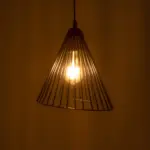 GLOBOSTAR® ARCWIRE 203-0015 Μοντέρνο Κρεμαστό Φωτιστικό Οροφής με Ντουί 1 x E27 AC 220-240V IP20 - Μαύρο - Μ25 x Π25 x Υ30cm - Image 3